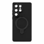 Smoke Magnetic with Kickstand Case for Samsung Galaxy S24 Ultra - Black